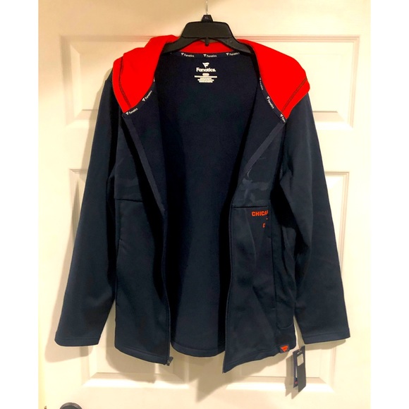 COPY - Dark Navy Chicago Bears Fanatics Branded Defender Full-Zip Hoodie Jacket - Picture 6 of 7